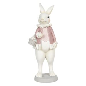 Dekorácia králičie dievča s vajíčkami - 10 * 10 * 25 cm