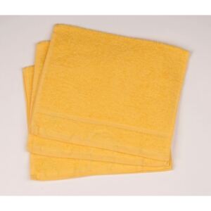 Dobrý Textil Malý uterák Economy 30x50 - Žlutá | 30 x 50 cm