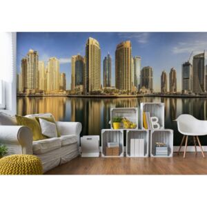Fototapeta - Panoramic Dubai Marina Vliesová tapeta - 368x254 cm
