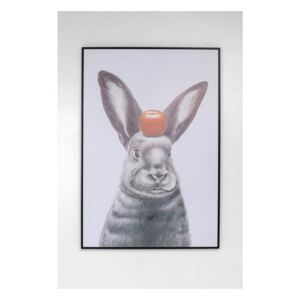 KARE DESIGN Obraz s rámom Art Apple On A Bunny 120×80 cm