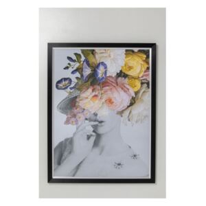 KARE DESIGN Obraz s rámom Flower Lady Pastel 152x117 cm