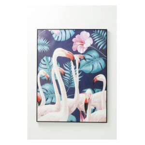 KARE DESIGN Obraz s ručnými ťahmi Flamingo Road 122×92 cm