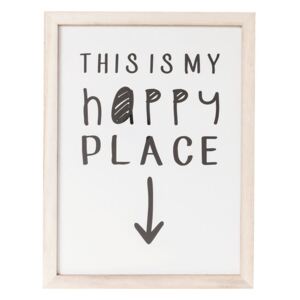 KARE DESIGN Sada 2 ks – Obraz s rámom My Happy Place 50×38 cm