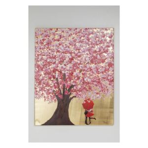 KARE DESIGN Obraz s ručnými ťahmi Flower Couple 100×80 cm