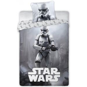 Faro · Bavlnené posteľné obliečky Hviezdne vojny - Star Wars - motív Stormtrooper - 100% bavlna - 70 x 90 cm + 140 x 200 cm