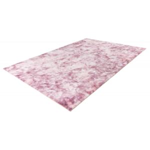 0,80 x 1,50m - Kusový jemný shaggy koberec v ružovej farbe Bolero 500