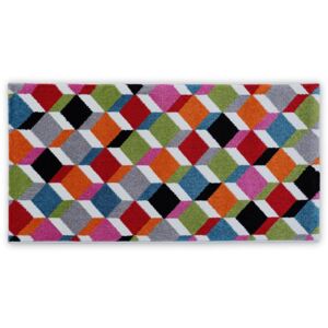 0,80 x 1,50m - Kusový pestrofarebný koberec Happiness 3d 598 multicolor