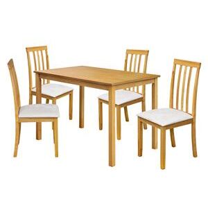 OVN jedálenský set IDN 4822 stôl+4 stoličky javor lak