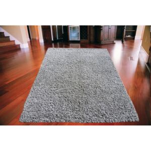 Kusový koberec Shaggy vlas 50mm sivý 2, Velikosti 80x150cm