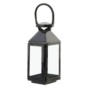 Designový chrómový lampáš MSL3025BLACK - čierny (10x9x25,5cm) - moderný štýl