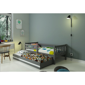 Detská posteľ RINOCO 2 + matrac + rošt ZADARMO, 190x80, grafit