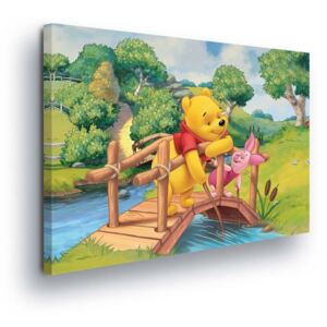 Obraz na plátne - Disney Winnie the Pooh at the River II 60x40 cm