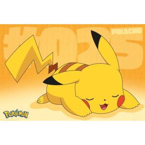 Plagát, Obraz - Pokemon - Pikachu Asleep, (91,5 x 61 cm)