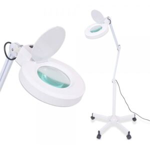 Kozmetická lampa s lupou a stojanom