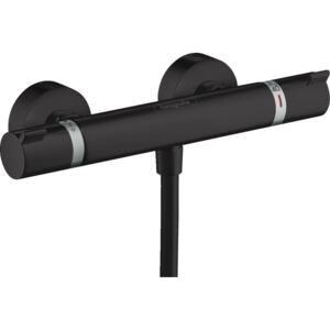Hansgrohe Ecostat Comfort - Sprchová batéria nástenná termostatická, matná čierna 13116670