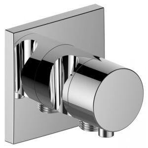 Keuco Ixmo - Dvojcestný prepínací ventil so štvorcovou rozetou napojením hadice a držiakom sprchy, chróm 59556011202