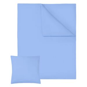 Tectake 401930 2 ložní povlečení bavlna 200x135cm - modrá, 0.50 cm x 135.00 cm