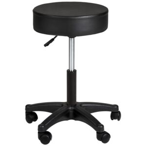 Tectake 402537 pracovní stolička - černá, 48.00 cm x 63.00 cm x 48.00 cm