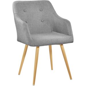 Tectake 402981 židle tanja - šedá, 55.00 cm x 82.50 cm x 54.00 cm