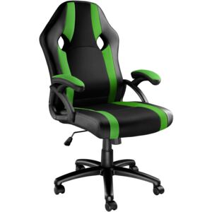 Tectake 403488 kancelárska stolička goodman - černá/zelená