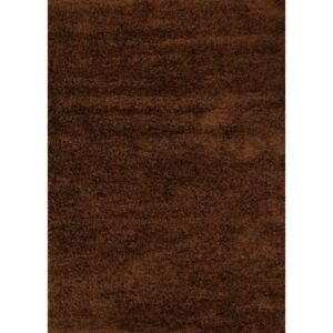 Kusový koberec Shaggy vlas 45 mm Mia hnedý, Velikosti 120x170cm