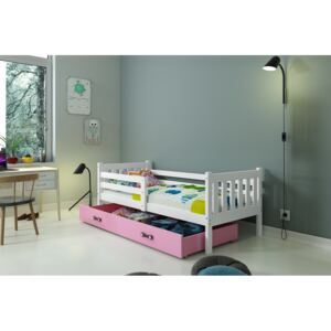 BMS Detská posteľ Carino 190 x 80 Farba: biela / ružová