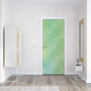GLIX Fototapeta na dvere - Green And Yellow Abstract Texture
