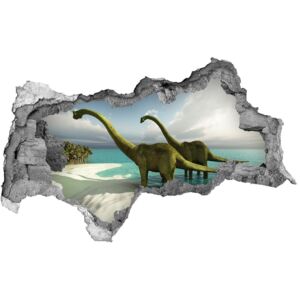 Diera 3D fototapeta nálepka Dinozaury na pláži