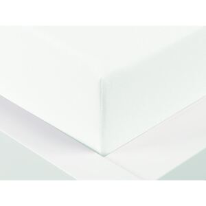 XPOSE® Jersey plachta polybavlna dvojlôžko - biela 220x200 cm