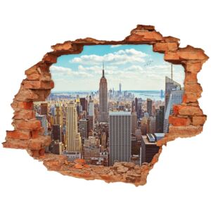 Fototapeta diera na stenu 3D New York z vtáčieho pohľadu