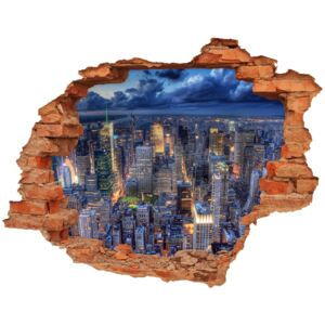 Fototapeta diera na stenu 3D New York z vtáčieho pohľadu