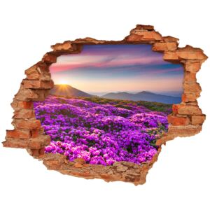 Samolepiaca diera na stenu Kvety v horách