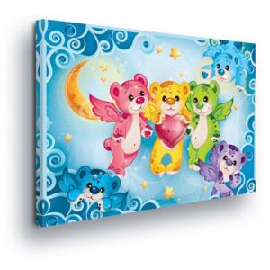 Obraz na plátne - Colorful Teddy Bears II 60x40 cm
