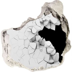 Diera 3D fototapety nálepka Diera v stene WallHole-75x75-piask-53922873