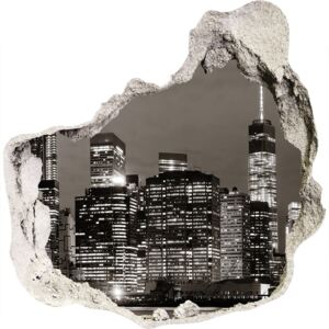 Fototapeta diera na stenu 3D Manhattan New York WallHole-75x75-piask-73438159