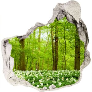Nálepka fototapeta 3D výhľad Kvety v lesom