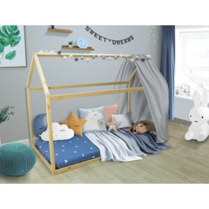 Tempo Kondela Montessori posteľ, borovicové drevo, prírodná, VELENA