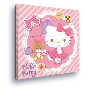Obraz na plátne - Pink World Hello Kitty 80x80 cm
