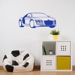 GLIX Audi - nálepka na stenu Kráľovská modrá 95 x 40 cm