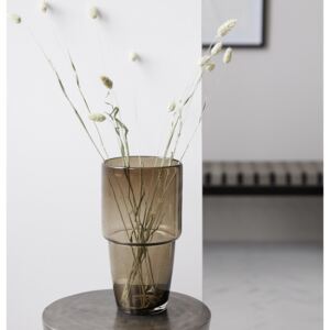 Veľká sklenená váza Chazia Brown 29,5cm