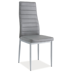 >> Jedálenská stolička VERME, šedá/alumínium