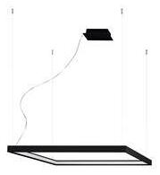 Thoro Lighting Stropná závesná lampa - Nelya M - čierna 3000K