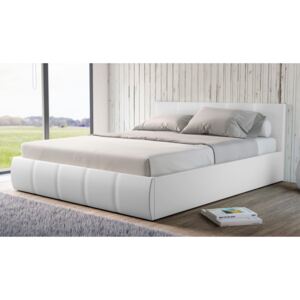 Sofos Čalúnená posteľ 180x200 biela ,s úložnym priestorom VERONA