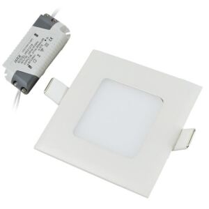 LED panel 3W štvorcový denná biela 84x84 mm