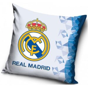 Carbotex · Povlak na vankúš FC Real Madrid - motív Blue Diamonds - Oficiálny licenčný produkt RMFC - 40 x 40 cm