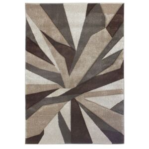 Flair Rugs koberce Kusový koberec Hand Carved Shatter Beige/Brown - 120x170 cm