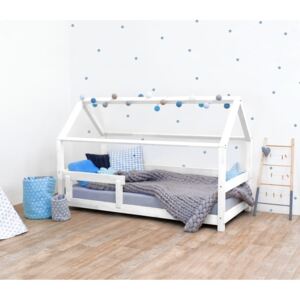 Benlemi Detská posteľ domček Tery s bočnicou 120x160 cm Farba: Biela