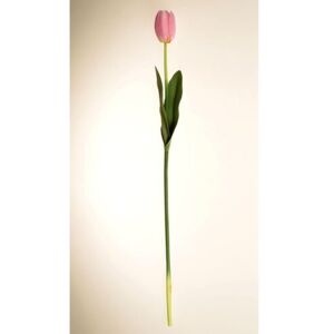 Umelá kvetina Tulipán svetloružová, 60 cm