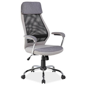 Kancelárska stolička PROFIT, 117-127x65x50x47-57, sivá