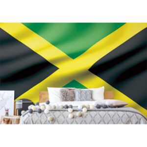 GLIX Fototapeta - 3D Flag Jamaica Vliesová tapeta - 368x254 cm